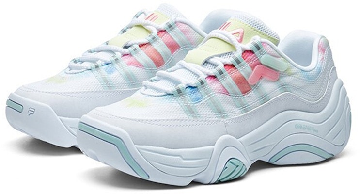 (W) 휠라 퓨전 슈즈 '화이트 옐로우' T12W121201FWY Lookbook (W) 휠라 퓨전 슈즈 '화이트 옐로우' T12W121201FWY