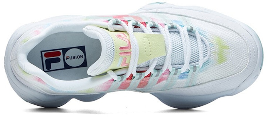 (W) 휠라 퓨전 슈즈 '화이트 옐로우' T12W121201FWY Shop (W) 휠라 퓨전 슈즈 '화이트 옐로우' T12W121201FWY