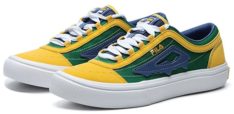 (W) Chaussures de Skate FILA Fusion ''Bleu Jaune Vert'' T12W125103FGM Lookbook (W) Chaussures de Skate FILA Fusion ''Bleu Jaune Vert'' T12W125103FGM
