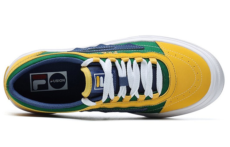 Shop (W) Chaussures de Skate FILA Fusion ''Bleu Jaune Vert'' T12W125103FGM