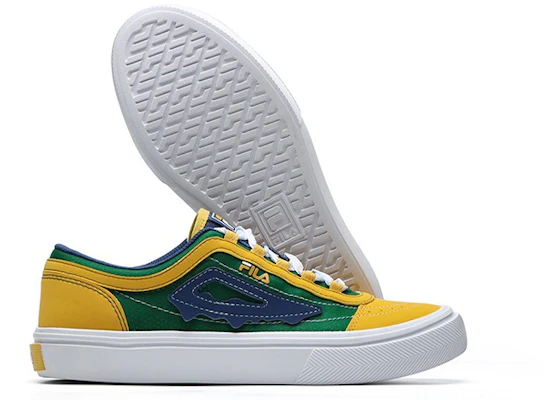 (W) Chaussures de Skate FILA Fusion ''Bleu Jaune Vert'' T12W125103FGM Details for (W) Chaussures de Skate FILA Fusion ''Bleu Jaune Vert'' T12W125103FGM