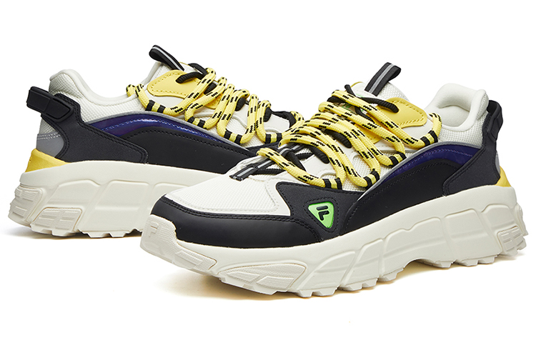 Shop (W) FILA Fusion Skyrunner 'Negro Blanco Amarillo' T12W044102FBS