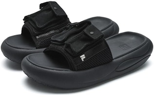 (W) 휠라 퓨전 슬라이드 '블랙 컴포트' (Fila Fusion Slide '블랙 컴포트') T12W421507FBB Lookbook (W) 휠라 퓨전 슬라이드 '블랙 컴포트' (Fila Fusion Slide '블랙 컴포트') T12W421507FBB
