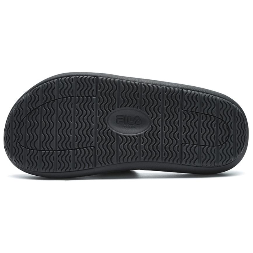 Purchase FILA FUSION斐樂潮牌 舒適百搭 防滑防磨 一字拖鞋 女款 黑色