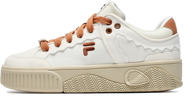 (Women) FILA FUSION Stack Skate Shoes 'White Orange' T12W232201FGB