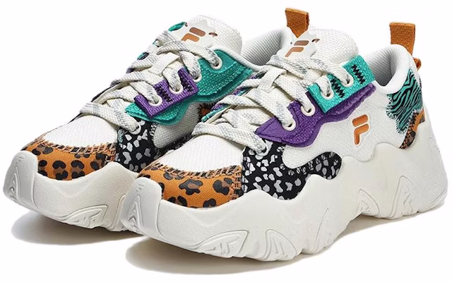 FILA FUSION斐乐潮牌 防滑耐磨 低幫 運動休閒鞋 女款 白紫 Order FILA FUSION斐乐潮牌 防滑耐磨 低幫 運動休閒鞋 女款 白紫