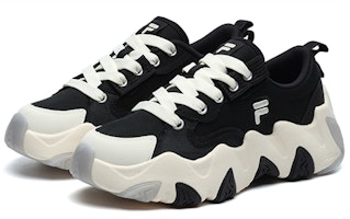 (W) 斐乐FUSION海星黑白色帆布运动鞋 T12W227322FBW Order (W) 斐乐FUSION海星黑白色帆布运动鞋 T12W227322FBW