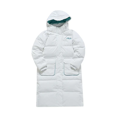 (Women) FILA FUSION Street Sport White Hooded Down Jacket T11W143909F-WT