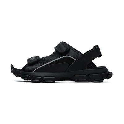 (W) FILA Fusion Two Stripes Sandals 'Black'