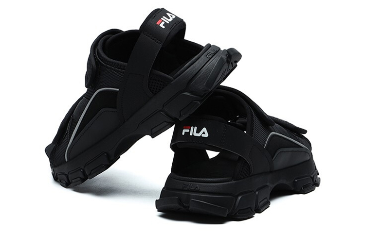 (W) FILA Fusion Two Stripes Sandals 'Black' 圖 5