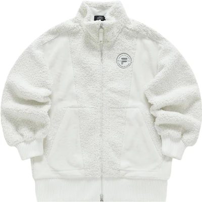 (W) FILA FUSION 校服风人造羊羔绒保暖夹克 - 白色 T11W345901F-WT Buy (W) FILA FUSION 校服风人造羊羔绒保暖夹克 - 白色 T11W345901F-WT