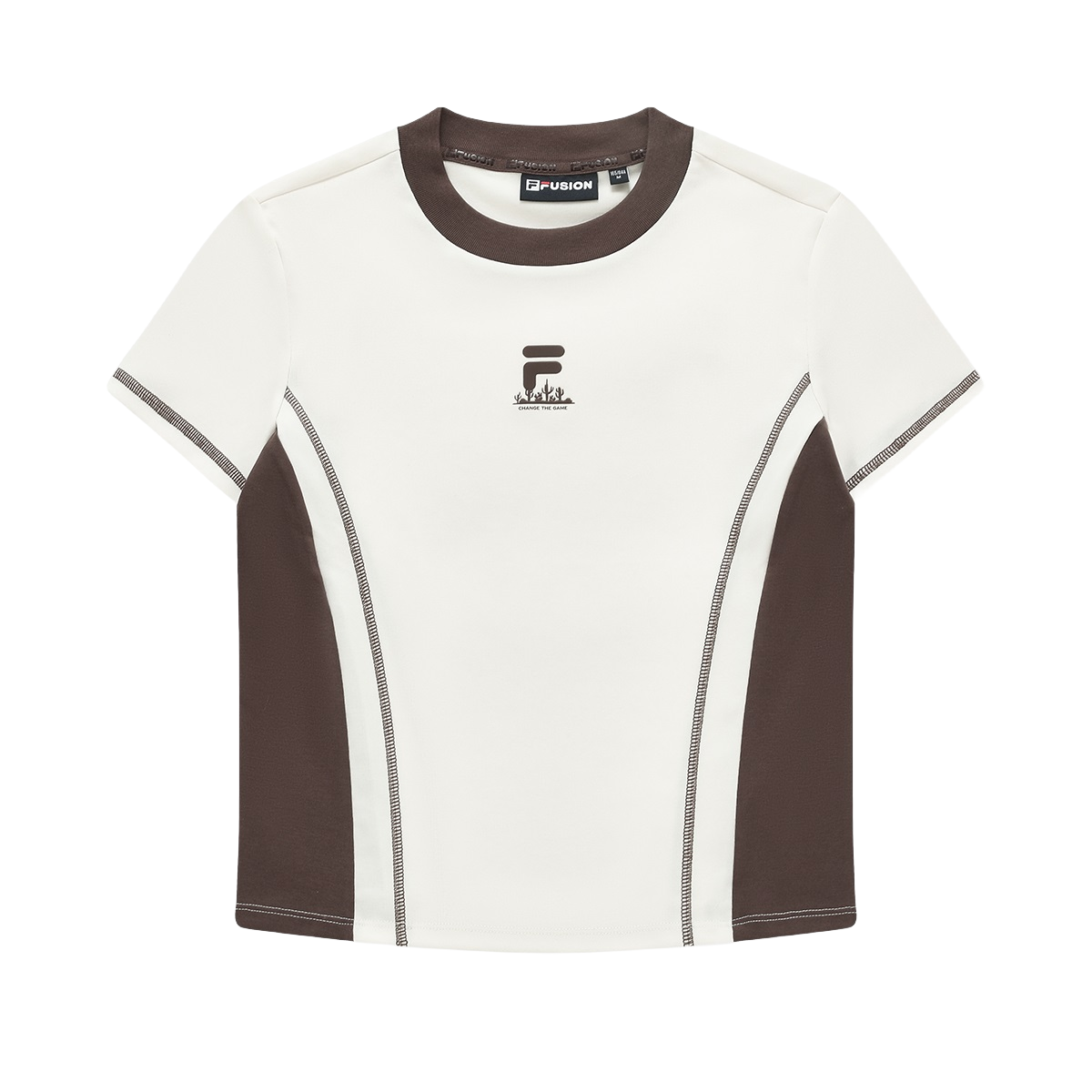 (Women) FILA FUSION Urban Tech Inline Graphic Tee White T11W421101FIV