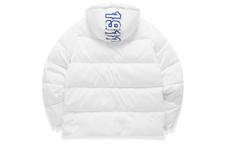 Lookbook (Women) FILA Fusion White Puffer Down Jacket with Logo Print - Winter Collection T11W042913FWT