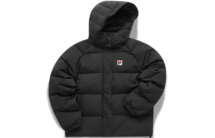 (Women) FILA Fusion Winter Down Jacket Black - Warm, Loose-Fit Sportswear T51W111910ABK 圖 2