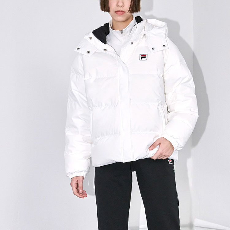 (Women) FILA FUSION Winter White Down Jacket - Sporty, Loose, Warm T51W111910AWT 圖 4