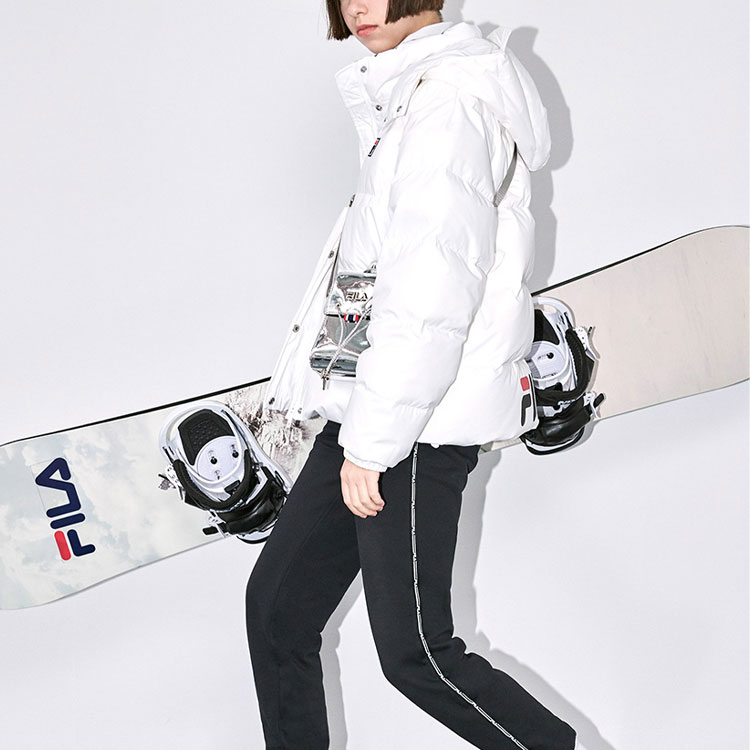 (Women) FILA FUSION Winter White Down Jacket - Sporty, Loose, Warm T51W111910AWT 圖 6