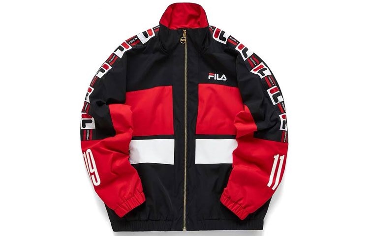 (Women) FILA Fusion Women’s Colorblock Casual Loose-Fit Woven Jacket T11W012704FRD