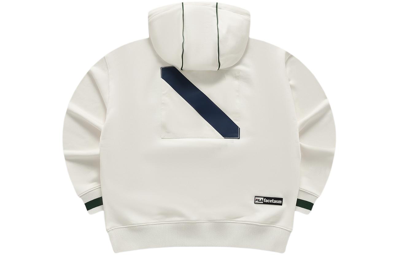 (Women) FILA Fusion FACETASM Oversized Pullover Hoodie in Feather White T11W417204F-IV 圖 3