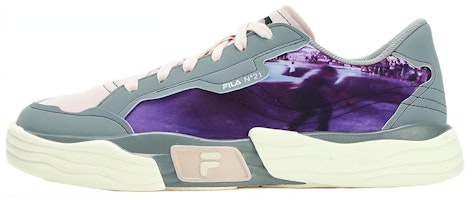 (Women) FILA FUSION x N21 POP II Low Top Canvas 'Green Purple' T12W324401FEJ (Women) FILA FUSION x N21 POP II Low Top Canvas 'Green Purple' T12W324401FEJ