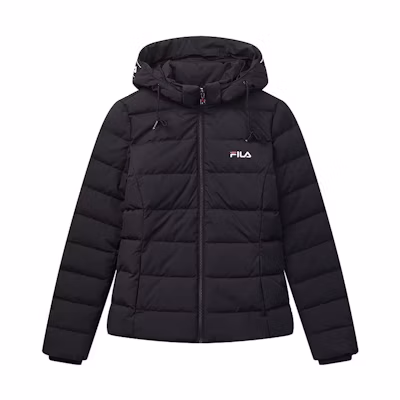 (Women) FILA FW22 Insulated Windproof Hooded Down Jacket - Legend Blue. F51W048916F-NV