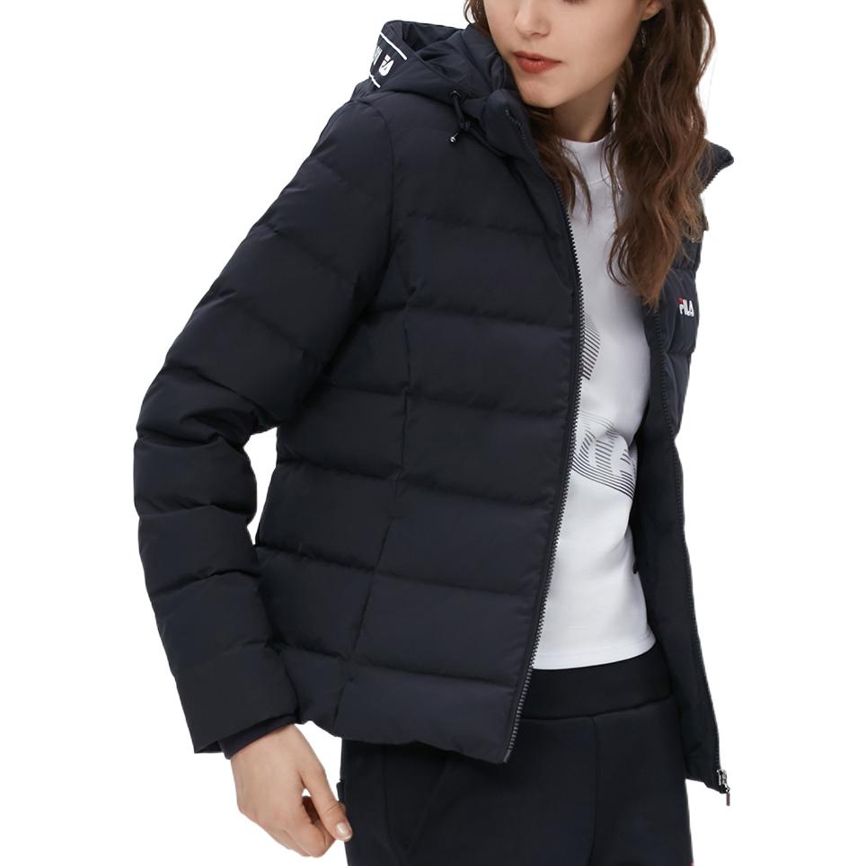 Purchase (Women) FILA FW22  Insulated Windproof Hooded Down Jacket - Legend Blue. F51W048916F-NV