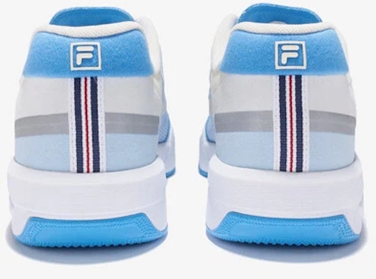 (W) フィラ FX-25 ホワイトスニーカー ブルー/グレー/オレンジ 11005TM02064H413 Details for (W) フィラ FX-25 ホワイトスニーカー ブルー/グレー/オレンジ 11005TM02064H413