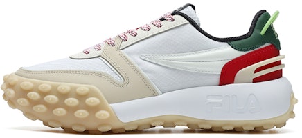 (Women) FILA Gara Chunky Sneakers 'White Red Green' F12W213111FWV (Women) FILA Gara Chunky Sneakers 'White Red Green' F12W213111FWV