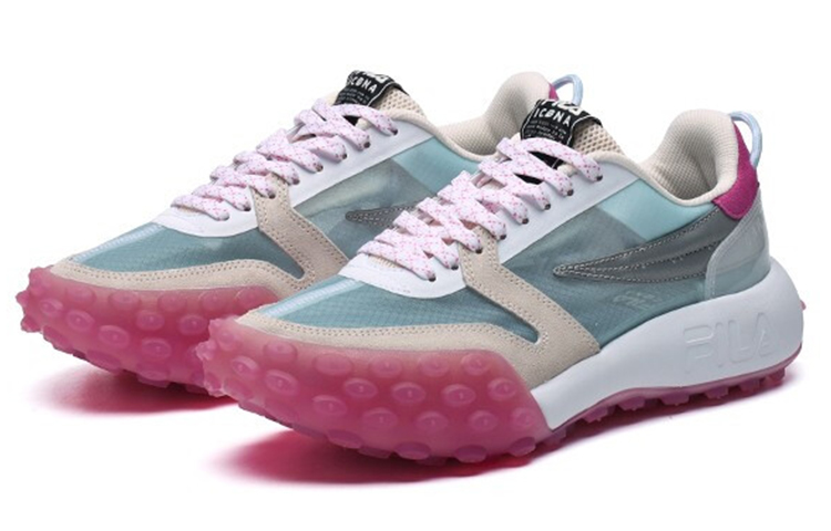 Shop (Women) FILA Gara Low-Dad Shoes Blue/White F12W124140FWE