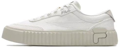 (Women) FILA Gear 'White Canvas Low' F12W432310FMM (Women) FILA Gear 'White Canvas Low' F12W432310FMM