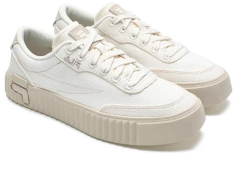 (Women) FILA Gear 'White Canvas Low' F12W432310FMM Shop (Women) FILA Gear 'White Canvas Low' F12W432310FMM