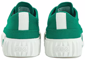 Shop FILA斐乐 Gear 防滑耐磨 低幫 帆布鞋 女款 白綠