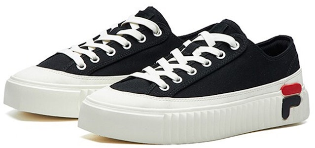 (W) 휠라 기어 캔버스화 '블랙' (화려한 컴백!) F12W124342FBK Lookbook (W) 휠라 기어 캔버스화 '블랙' (화려한 컴백!) F12W124342FBK