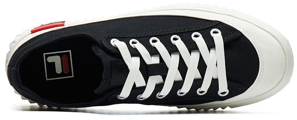 (Women) FILA Gear Canvas Shoes 'Black' F12W124342FBK Shop (Women) FILA Gear Canvas Shoes 'Black' F12W124342FBK