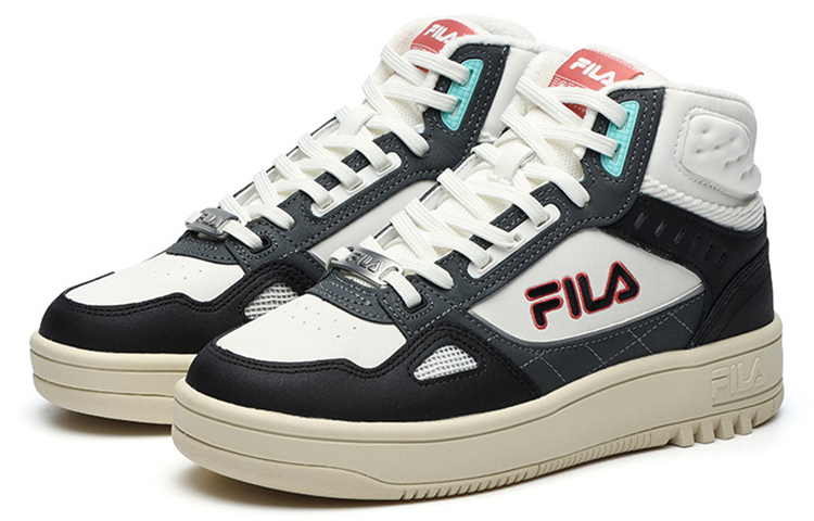 Order (W) FILA グローリー ミッド 黒白 (FILA Gurōrī Middo Kuro Shiro) F12W141216FWB