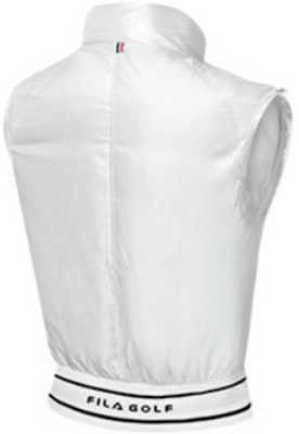 (Women) FILA Golf Casual Puffer Vest Jade White with Stand Collar. A11W315905FWT Lookbook (Women) FILA Golf Casual Puffer Vest Jade White with Stand Collar. A11W315905FWT