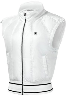 (Women) FILA Golf Casual Puffer Vest Jade White with Stand Collar. A11W315905FWT Shop (Women) FILA Golf Casual Puffer Vest Jade White with Stand Collar. A11W315905FWT