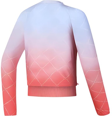 (W) FILA 高爾夫漸層配色長袖拉克蘭上衣 - 紅色時尚款式 A11W435206F Lookbook (W) FILA 高爾夫漸層配色長袖拉克蘭上衣 - 紅色時尚款式 A11W435206F