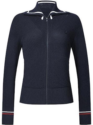 (W) FILA ゴルフ 無地 ポロニット 長袖シャツ - レジェンダリーブルー A11W415404FNV Buy (W) FILA ゴルフ 無地 ポロニット 長袖シャツ - レジェンダリーブルー A11W415404FNV