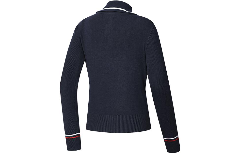 Lookbook (W) FILA ゴルフ 無地 ポロニット 長袖シャツ - レジェンダリーブルー A11W415404FNV