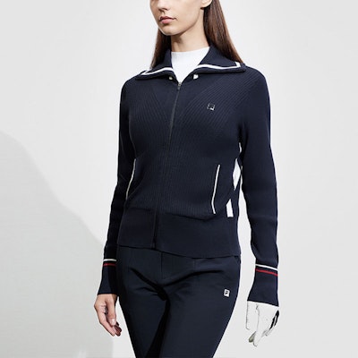 (Women) FILA Golf Solid Color Polo Knit Long Sleeve Shirt - Legendary Blue A11W415404FNV Shop (Women) FILA Golf Solid Color Polo Knit Long Sleeve Shirt - Legendary Blue A11W415404FNV