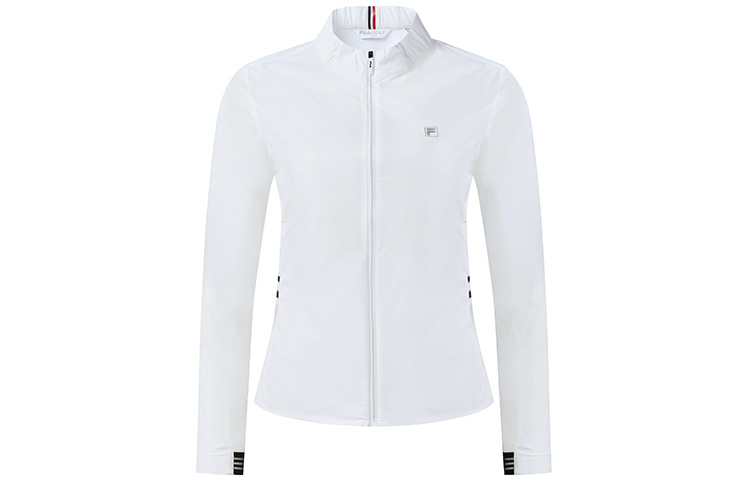 (Women) FILA Golf Athletic Striped Woven Jacket - Jade White Casual Wear A11W235701F-WT 圖 2