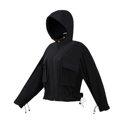 (Women) FILA Golf Detachable Loose Fit Sports Jacket - Deep Black A11W325705F-BK