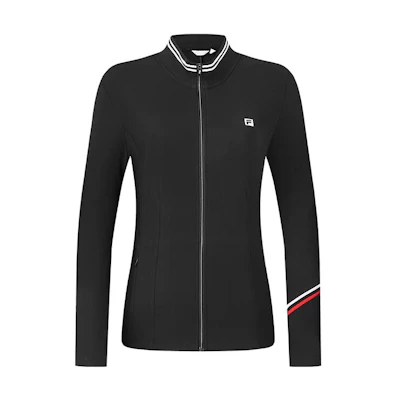 (Women) FILA Golf Series Colorblock Zip-Up Stand Collar Jacket A11W345501FBK
