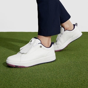 FILA斐樂 舒適百搭 減震防滑 低幫 高爾夫球鞋 女款 明亮白 2