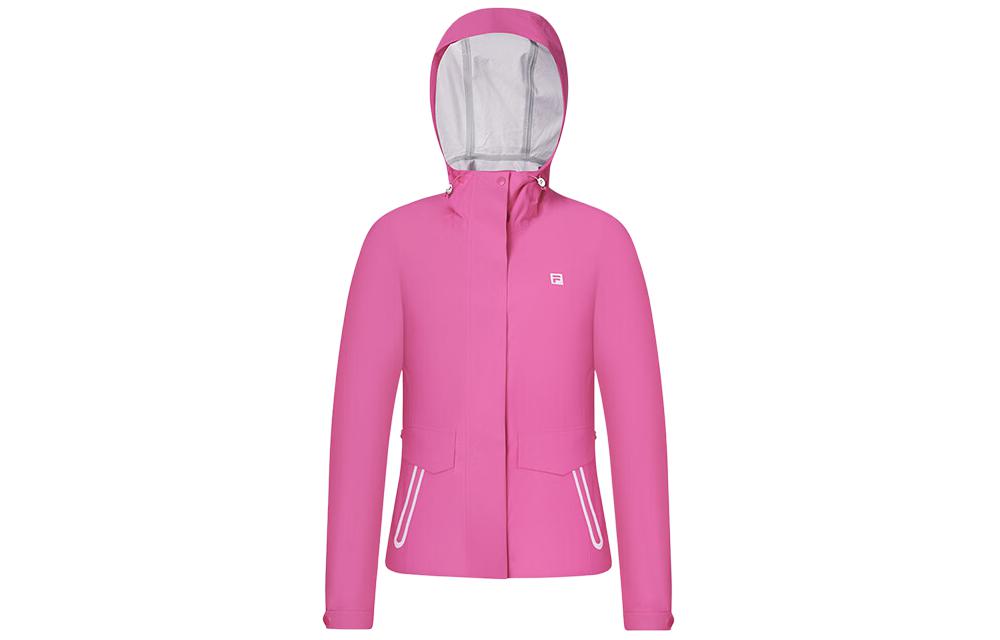 (Women) FILA Golf Solid Color Hooded Woven Jacket - Cool Red A11W415710F-RD