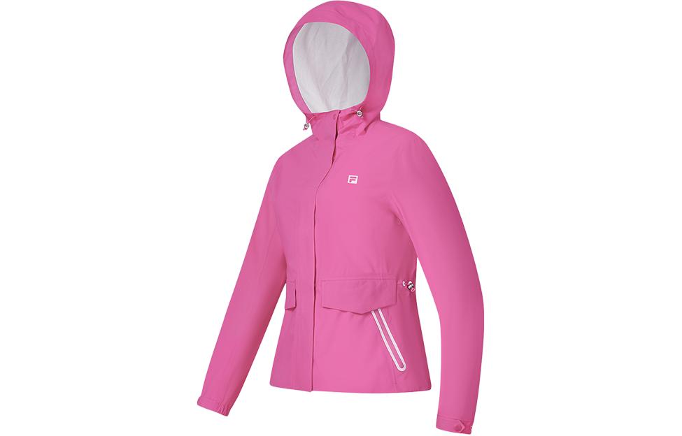 Shop (W) FILA 高爾夫純色連帽織布外套 - 冷酷紅 A11W415710F-RD