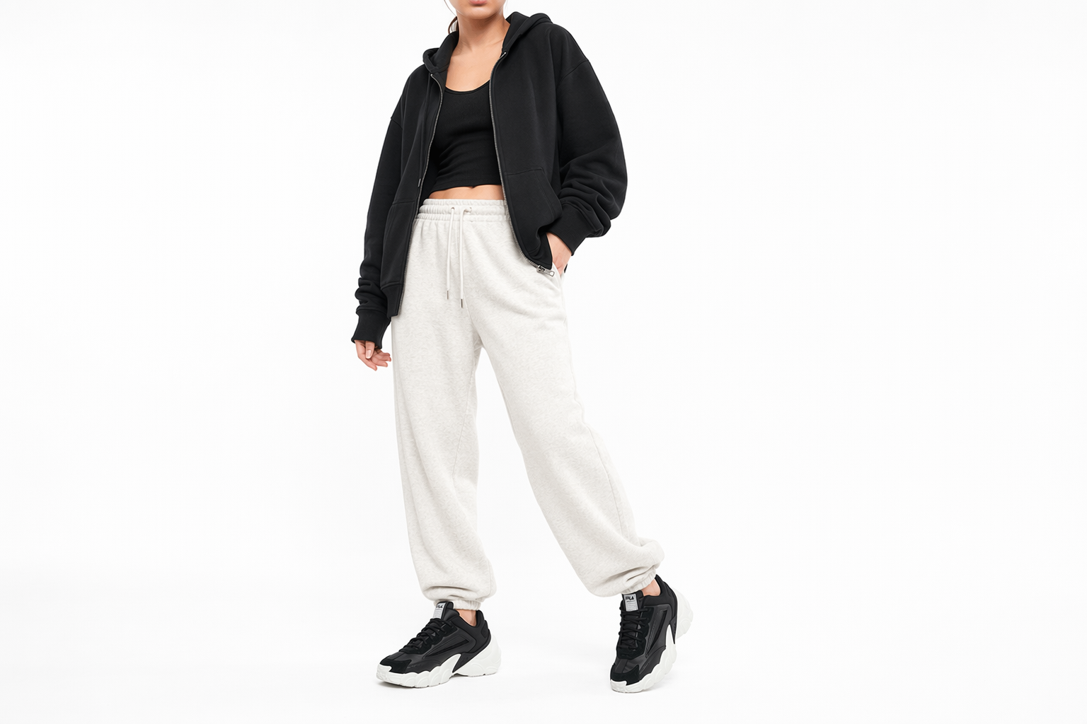 Order Fila 斐樂 Heritage- Fht 舒適透氣 低幫休閒老爹鞋 女款 黑色