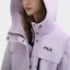 Details for (Women) FILA HERITAGE Purple Waterproof Hooded Jacket Casual Warm Coat. F11W448913F-PU