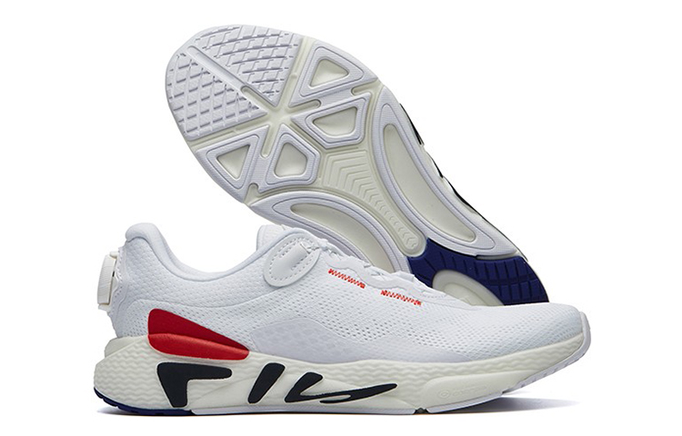 Details for FILA 斐樂 傳承系列 健身運動 透氣 低幫 跑步鞋 女款 白色