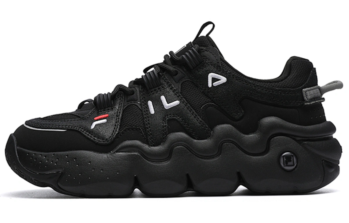 (Women) FILA Retro Basketball Shoes Black